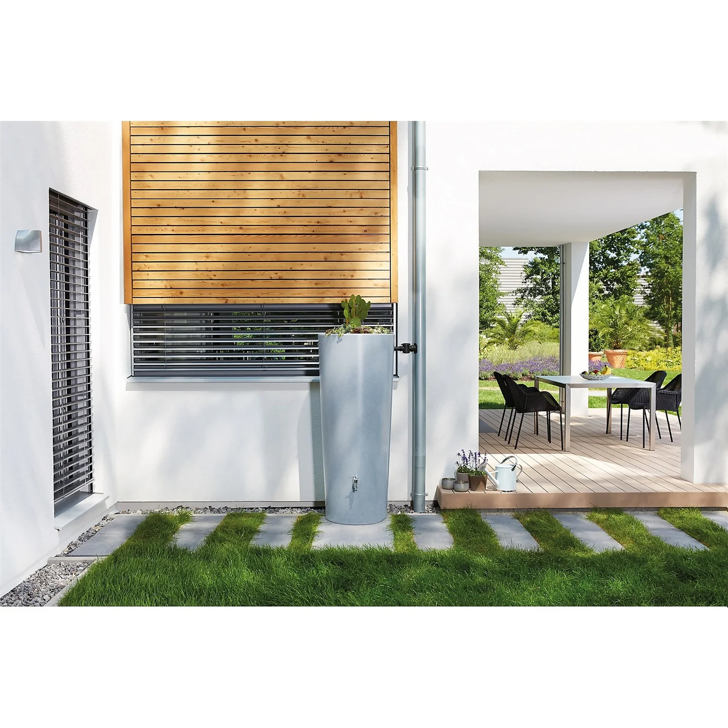 Garantia Stone 2In1 Water Tank - 350L - Silver - Image 2