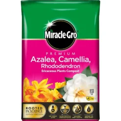 Miracle Gro Premium Azalea, Camellia & Rhododendron Ericaceous Compost - 40L