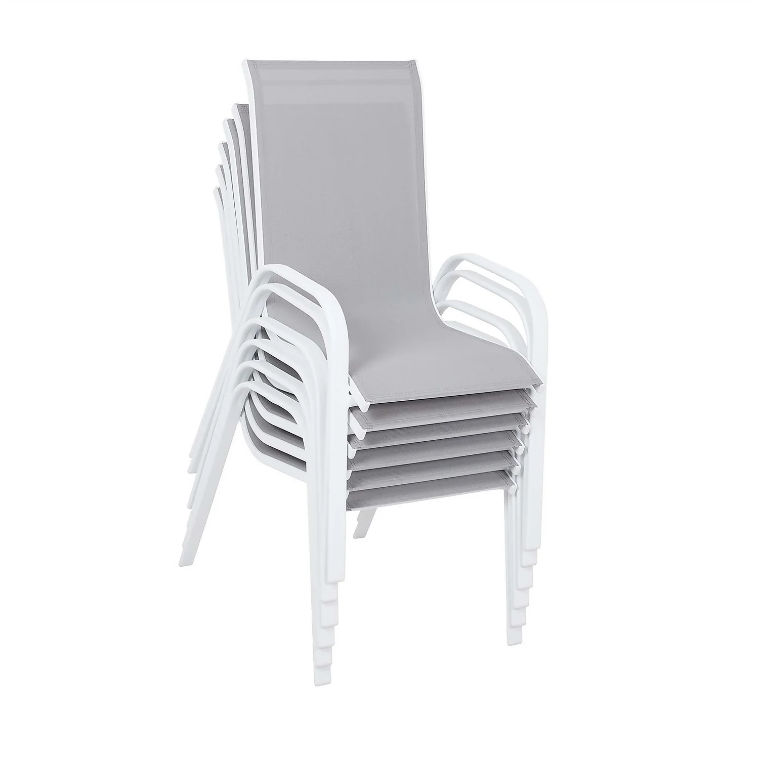 Malindi 6 Seater Garden Dining Set - Grey - Image 3