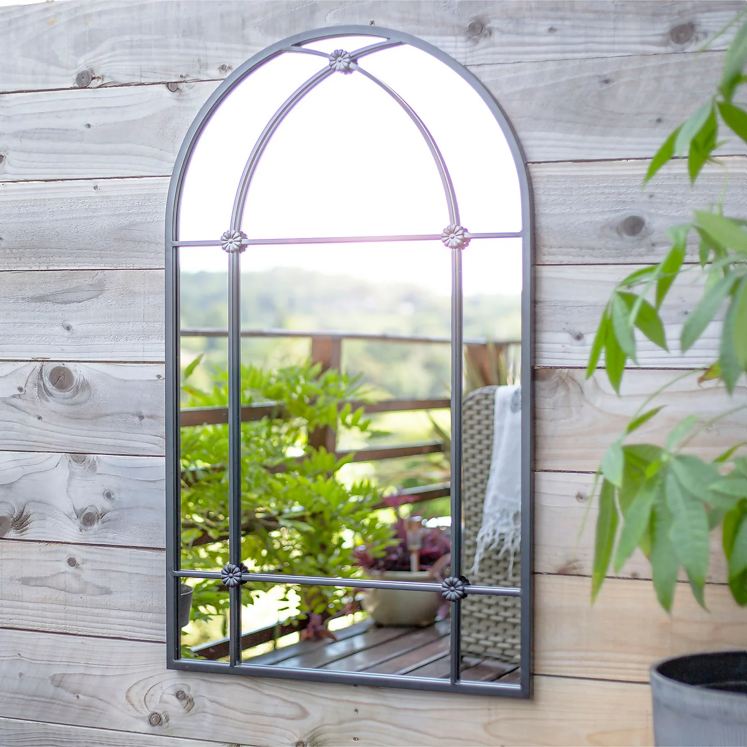 Arundel Outdoor Garden Mirror - 100cm - Image 2