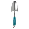 House Beautiful Stainless Steel Hand Trowel With A Teal Painted Hardwood Handle
