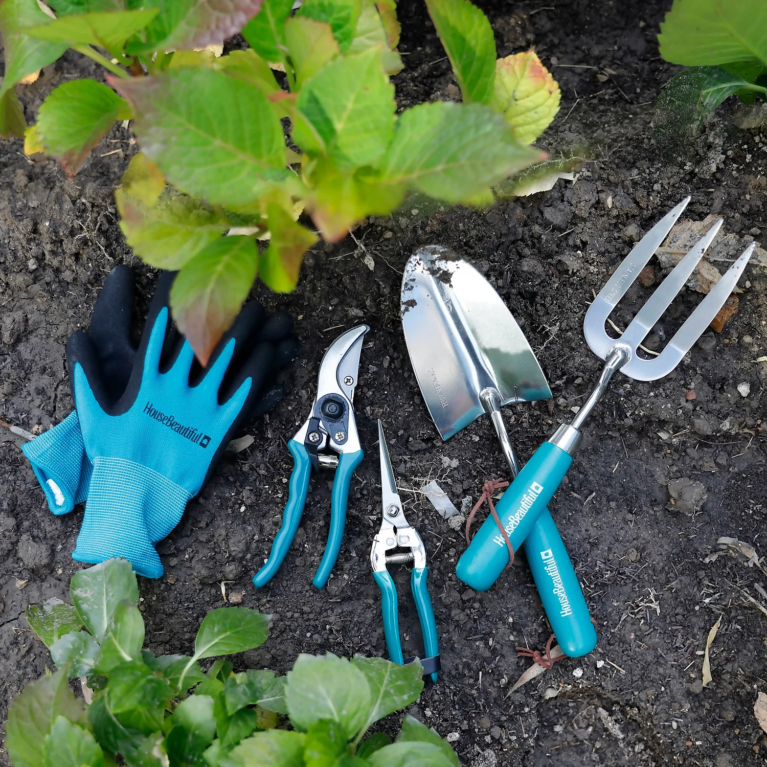 House Beautiful Garden Gloves - Teal - Image 6