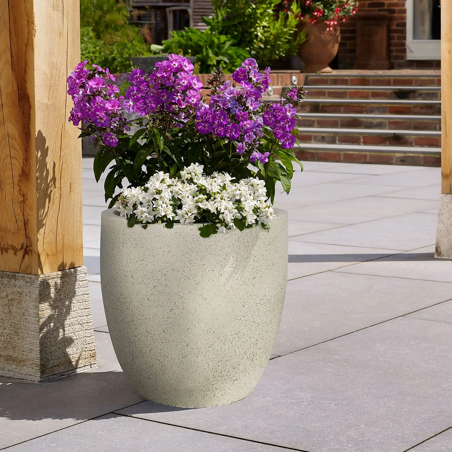 Sierra Cream Egg Planter - 46cm - Image 2