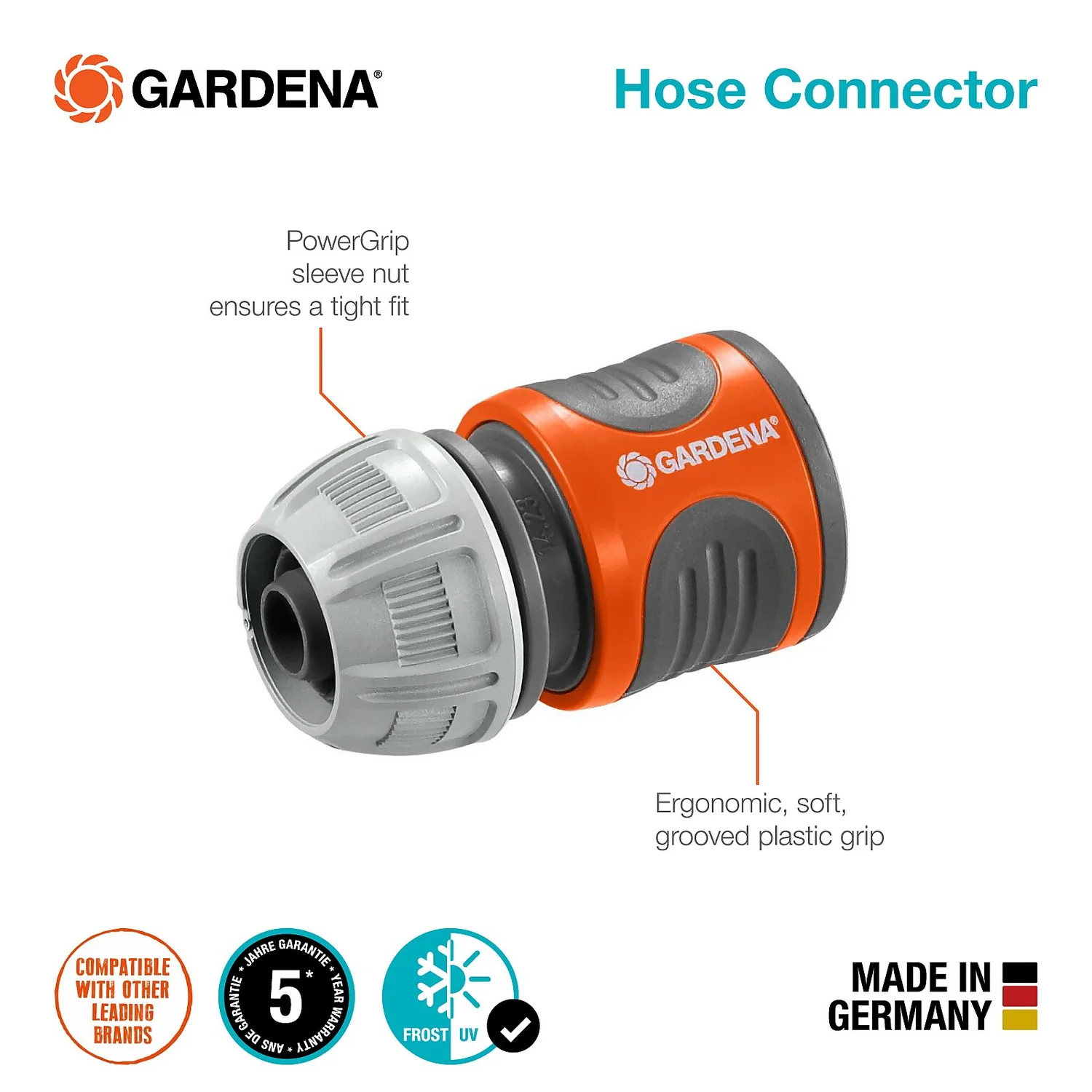 GARDENA Hose Connector And Water Stop Set - Image 4
