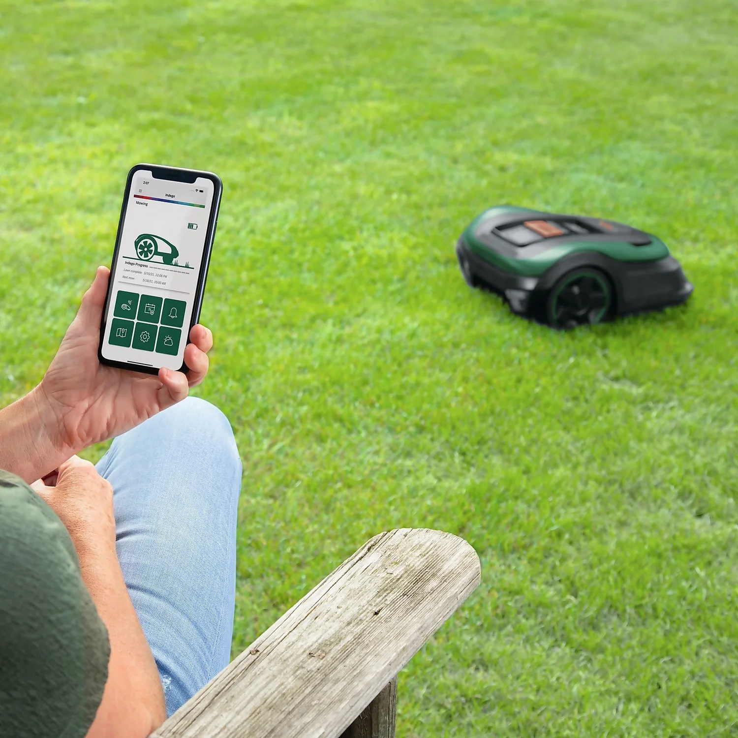 Bosch 18V Indego S 500 Robotic Lawn Mower - 19cm - Image 9