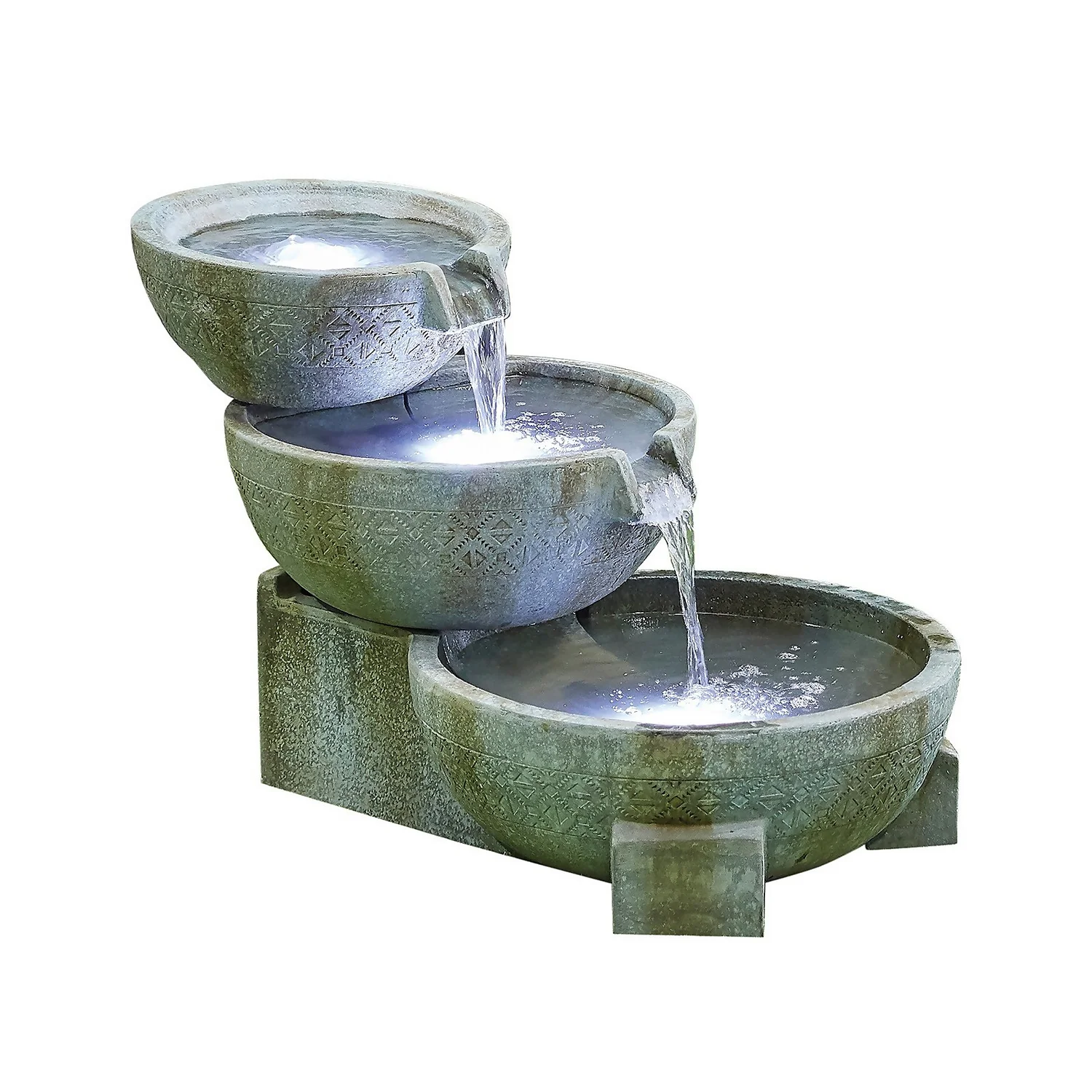 Stylish Fountain Oasis Water Feature With LEDs