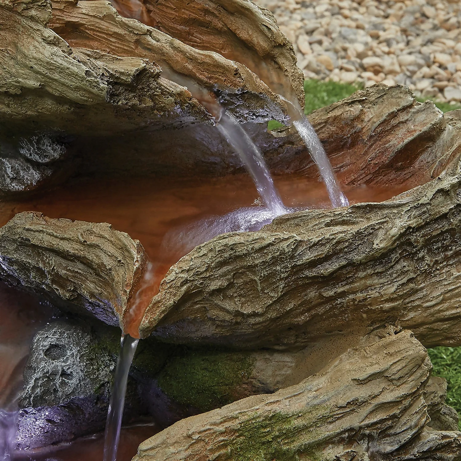 Stylish Fountain Bubbling Brook Water Feature With LEDs - Image 4