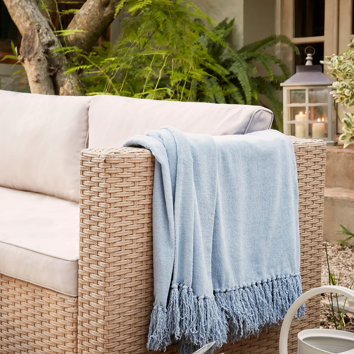 Alexandria Rattan Effect Garden Corner Sofa Set - Image 4