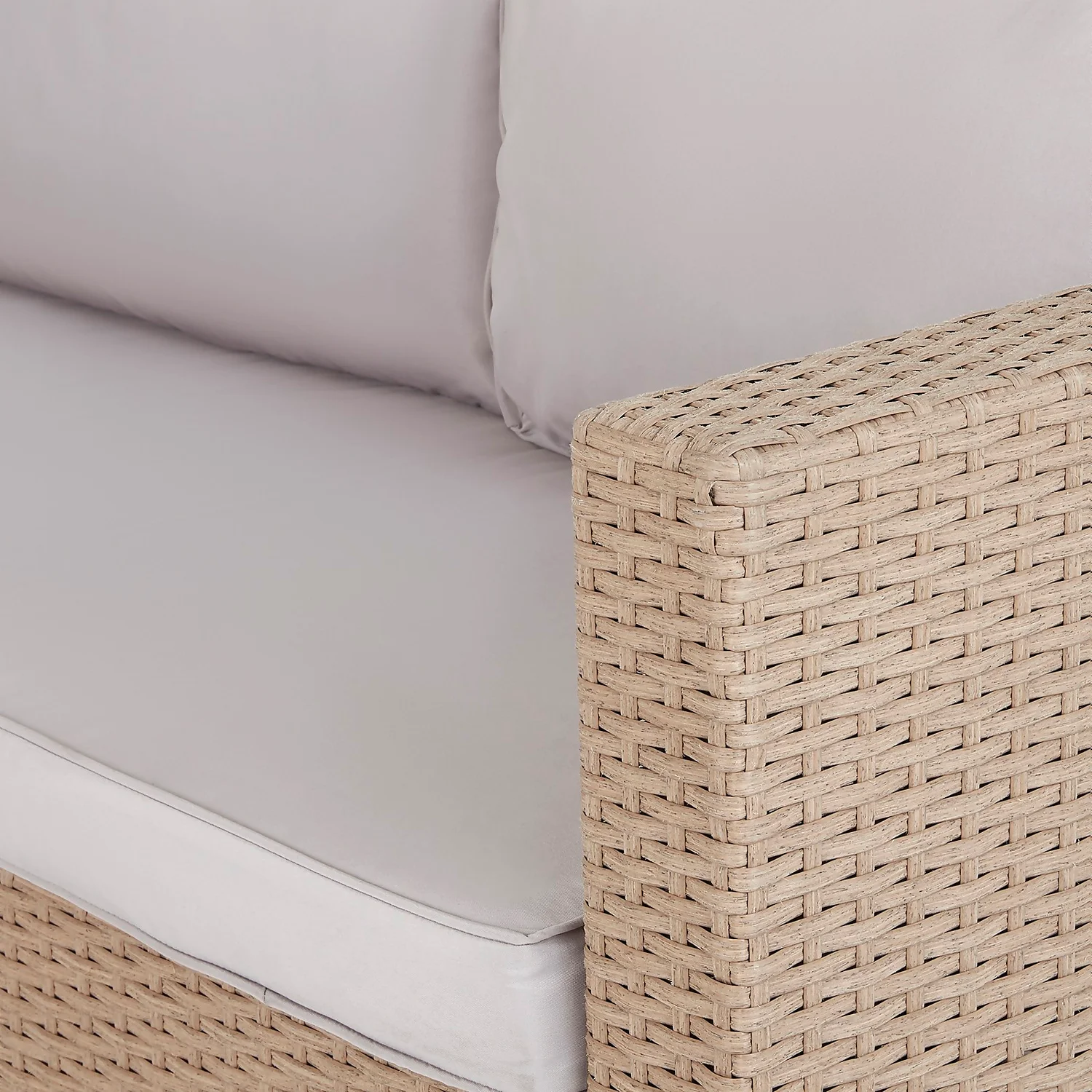 Alexandria Rattan Effect Garden Corner Sofa Set - Image 8