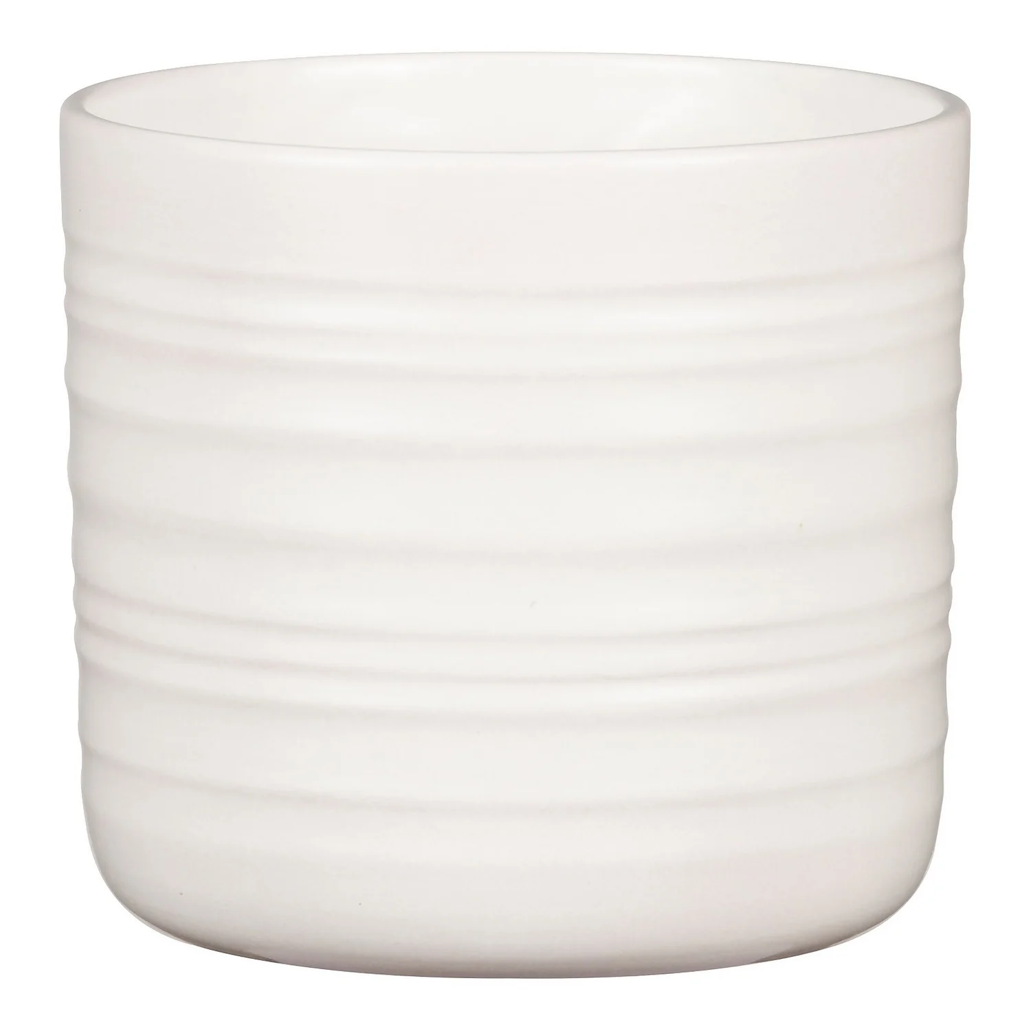 Scheurich Ripple White Indoor Pot - 28cm