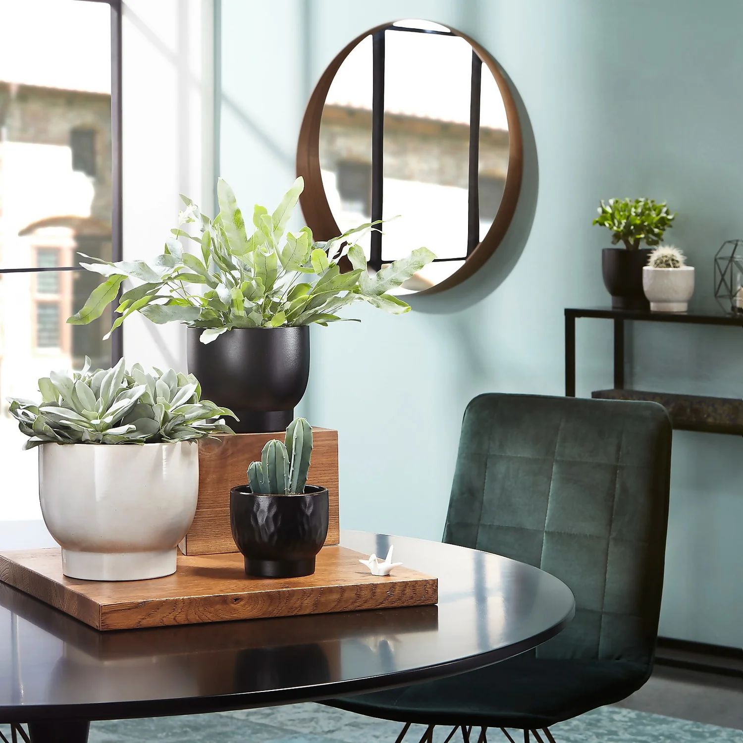 Scheurich Opale Hammered White Indoor Pot - 13cm - Image 2