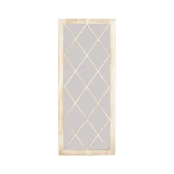 Lattice Stone Effect Garden Mirror