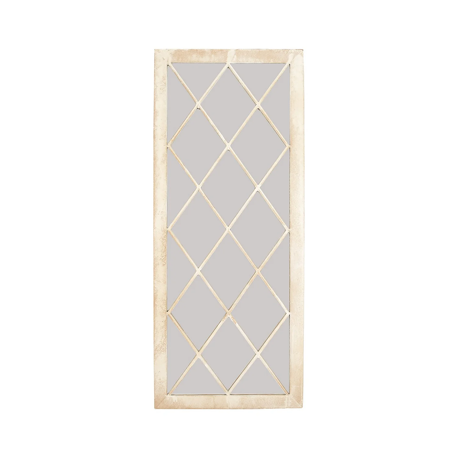 Lattice Stone Effect Garden Mirror