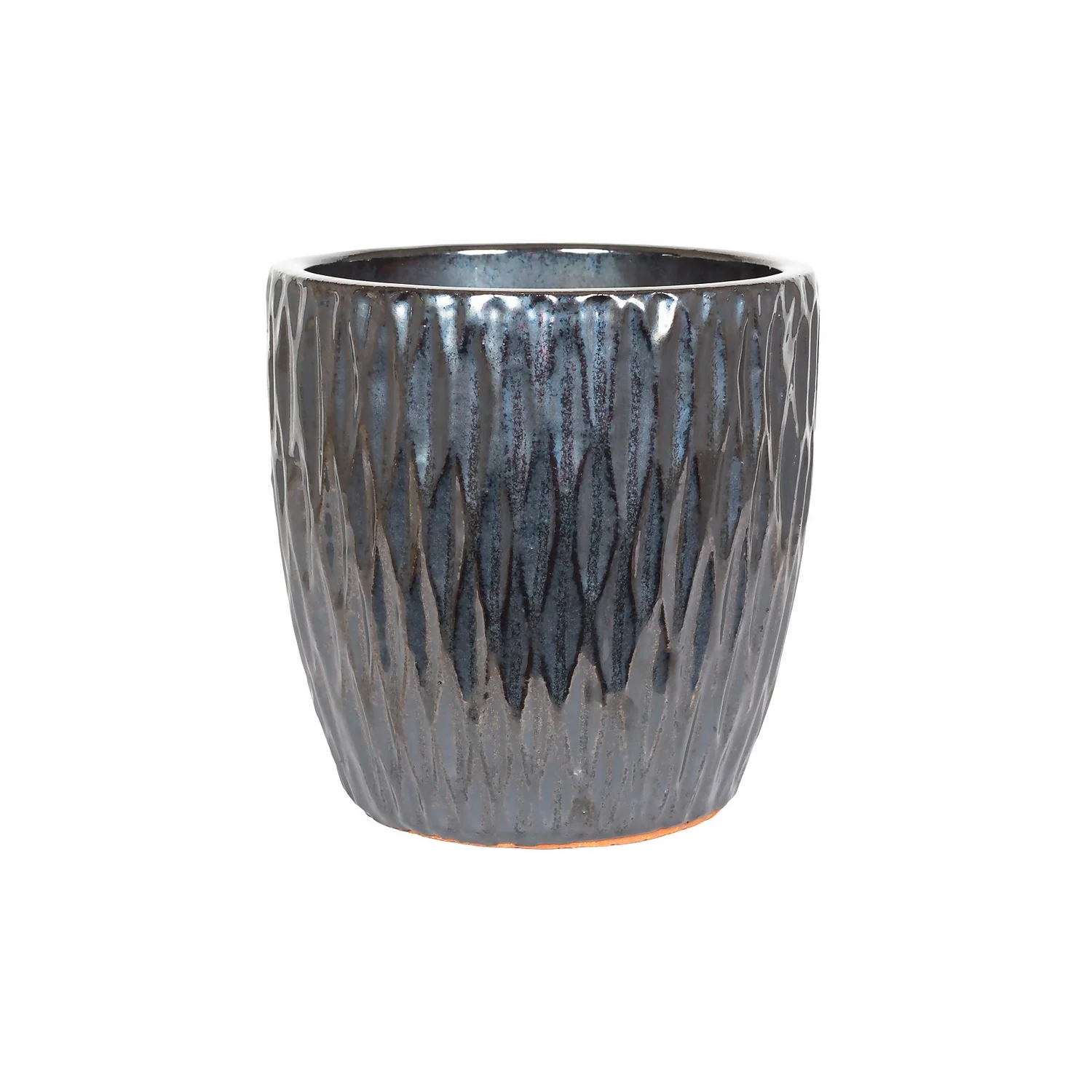 Chiswick Textured Pot Black - 38cm