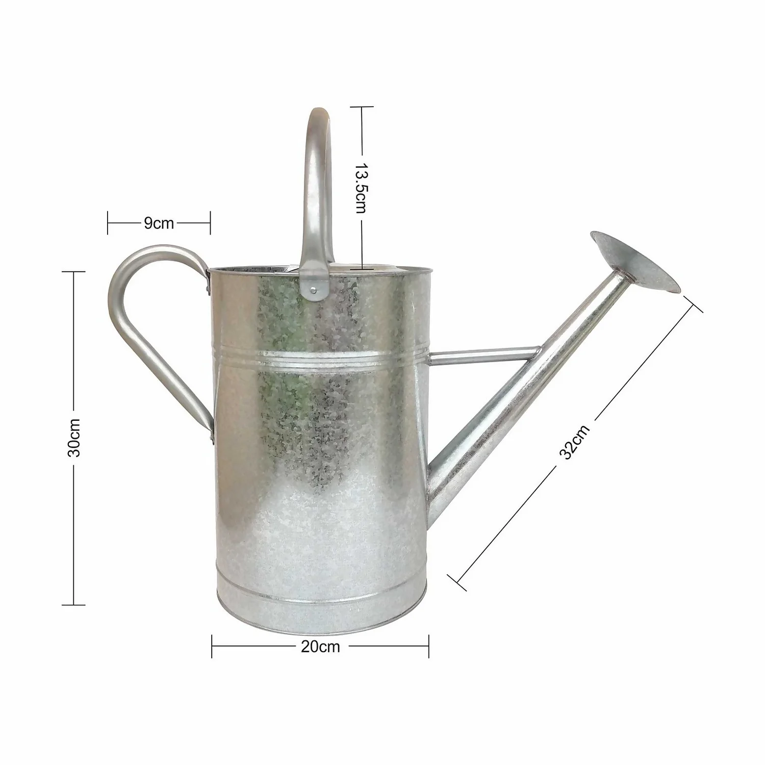 Galvanized Watering Can - 9L - Image 3