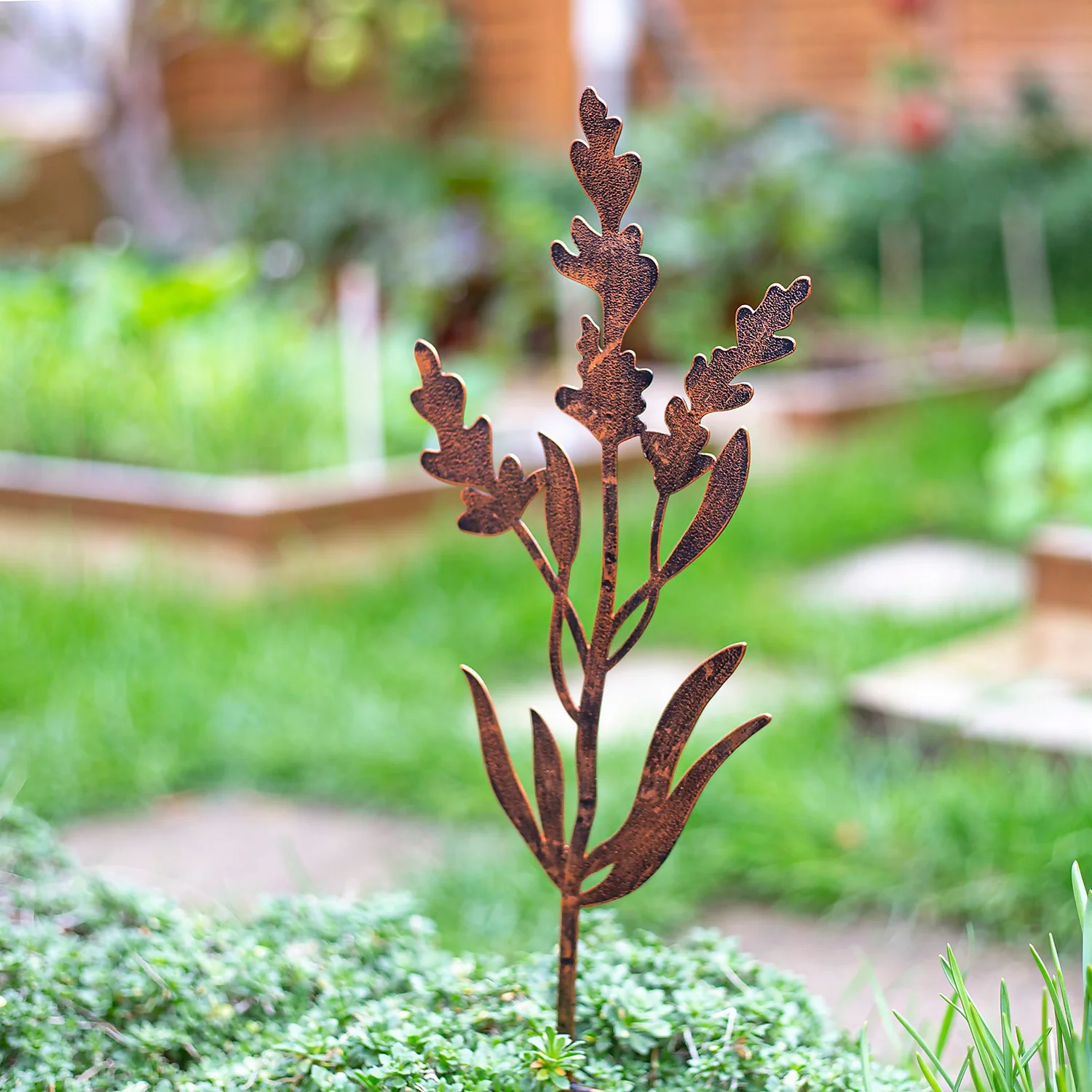 Floral Bronze Ground Stakes - 45cm (Assorted Designs) - Image 3